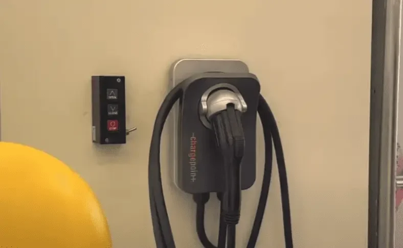 EV Charger connected to an EV Charging Load Management system