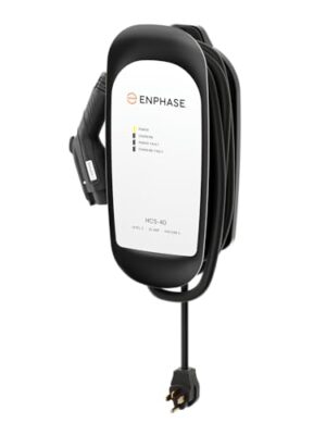 Enphase 32 Amp Plug-in EV Charger, HCS-40 with NEMA 14-50 Plug (Formerly ClipperCreek): 7.7kW Power, 5-Year Warranty, 25 ft Cable, J1772 Ruggedized Connector
