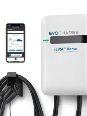 EvoCharge iEVSE® Home 32 | Smart Level 2 EV Charger, WiFi Enabled Up to 32 Amps, 25 Foot Cable, 240V, UL Listed, NEMA 6-50 Plug, Indoor/Outdoor, Up to 25 Miles Per Hour Charged