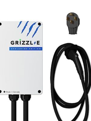 Grizzl-E Classic Level 2 Electric Vehicle (EV) Charger up to 40 Amp, UL Certified Indoor/Outdoor Electric Car Fast Wall Charging Station, NEMA 14-50 Plug, 24 feet Premium Cable, Avalanche Edition