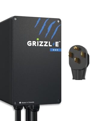Grizzl-E Duo Level 2 Plug in EV Charger, up to 40 Amp, Two 24 feet Premium Cables (14-50 Plug)