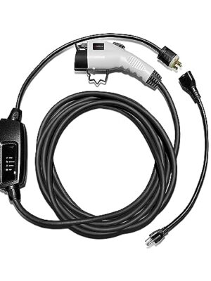 Schumacher Electric SC1455 Level 2 EV Charger - With Adaptor + 28-Foot Charging Cable - Portable EV Charger Level 1 + 2 - Up to 16A - 120V or 240V - Charges EVs 3X Faster
