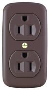 Cooper Wiring 78b-box 3wire Duplex Receptacle 15a Brown