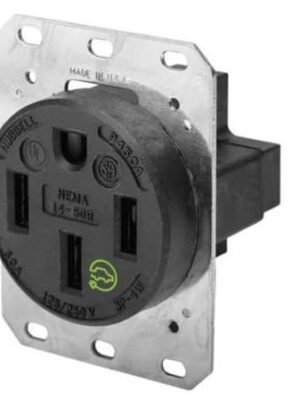 Hubbell Lighting 125V 50A 3-Pole 4-Wire Receptacle – HBL9450A
