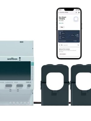Wallbox Power Meter - Smart Home Clamp, 2-Phase up to 250 Amps, UL Listed, for Energy Management Solutions (Enables Solar EV Charging)