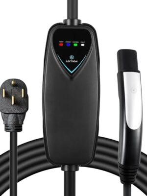 Lectron Level 2 Tesla Charger - 240V, 40 Amp, NEMA 14-50 Plug, 16 ft Extension Cord - Portable Electric Car Charger for Tesla - Compatible with All Tesla Models 3/Y/S/X