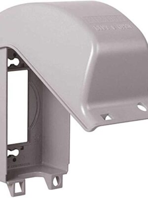 TayMac MX3200 RaynGuard Extra Duty Metal Weatherproof in-Use Cover, 1-Gang, Gray, 3.55 x 3.37 x 6.12 inches