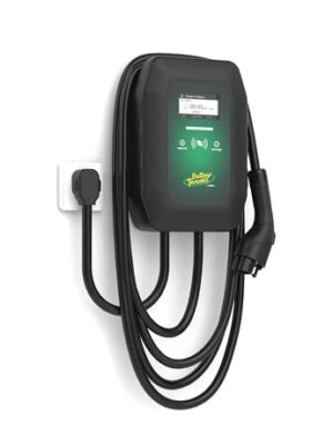 Battery Tender eCharge 40 AMP EV Charger - Level 2 Mounted Indoor Outdoor Fast Electric Vehicle Charging Station with Flexible 25ft Cable NEMA 14-50 - 022-3018-DL-WH