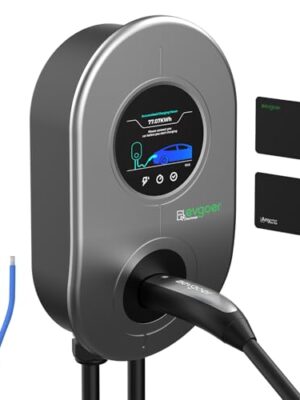 EG evgoer Wall Connector for Tesla, 50A Level 2 Wall Charger for Home, 8-50A Adjust Current 0-12H Schedule Charging RFID and Plug-and-Charge Mode for All Tesla Models (Hardwired)