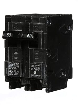 Siemens Q260 60-Amp Double Pole Type QP Circuit Breaker, Black