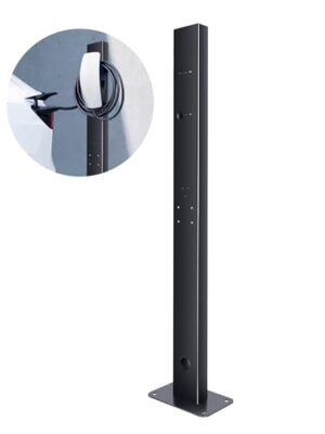 BMZX for Tesla Wall Connector Charger Pedestal Base Fits for Tesla Gen 3 Charging Station EV Mounted Cable Adapter for Tesla Charger Holder Charging Outdoor Indoor Organizer