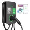Autel MaxiCharger Electric Vehicle (EV) Charger Level 2, up to 80 Amp, OCPP Compliant, Integrated Cloud with AI, Indoor/Outdoor, 4G/Wi-Fi/Wi-Sun Enabled, AC PRO Business, Dark Gray