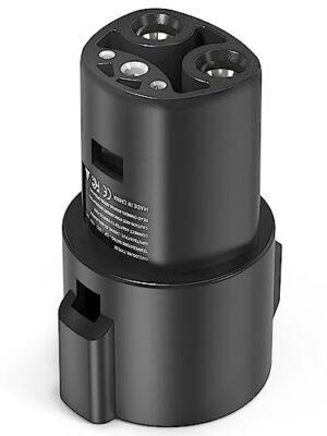J1772 to Tesla Charger Adapter, Up to 80Amp 240v AC, Mobile EV Adapter for Tesla Model 3/Y/X/S with Fast Charging, Compatible with EVSE Charger, SAE J1772 Charging Adaptor for Tesla Cars Only