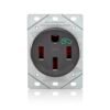 Leviton 50 Amp EV Charging Receptacle/Outlet, Heavy Duty, Weather Resistant, 1450W