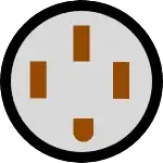 NEMA 14-50 50A 125/250V outlet