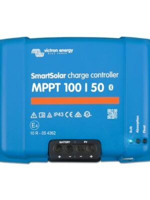 Victron Energy SmartSolar MPPT Solar Charge Controller (Bluetooth) - Charge Controllers for Solar Panels - 100V, 50 amp, 12/24-Volt