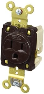 Hubbell NEMA 5-15 Receptacle for Level 1 EV Charger Installation (Plug-In)