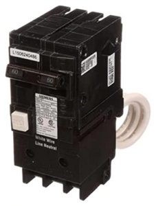 Siemens QF250A 50 Amp GFCI Circuit Breaker for Level 2 EV Charger